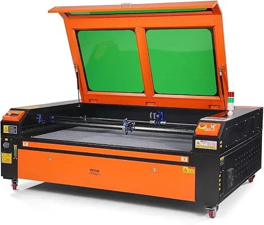 VEVOR 130W CO2 Laser Engraver, 35 x 55 in, 19.7 IPS Laser Cutter Machine with 2-Way Pass Air Assist, Compatible with LightBurn, CorelDRAW, AutoCAD, Windows, Mac OS, Linux, for Wood Acrylic Fabric More