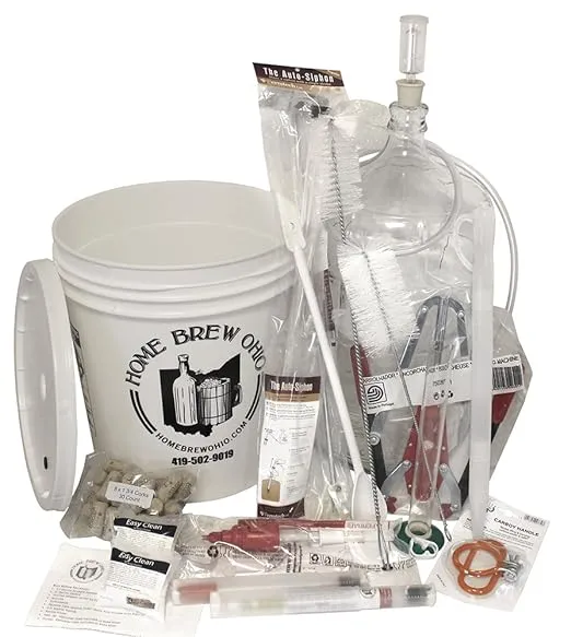 Ultimate Wine Making Equipment Starter Kit with 6 Gallon Glass Carboy