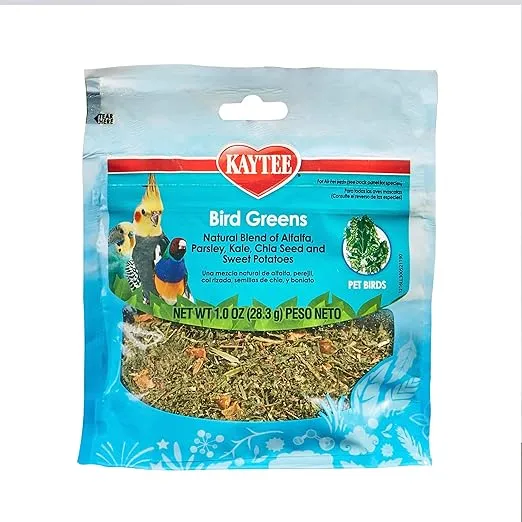 Kaytee Bird Greens Treat for All Pet Birds, 1 oz