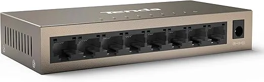 Tenda 8 Port Gigabit Switch, Unmanaged Network Switch, Ethernet Switch, Office Ethernet Splitter, Internet Switch, Home Network Hub, Plug-and-Play, Silent Operation, Desktop or Wall Mount (TEG1008M)