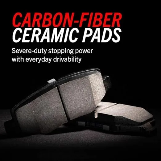 Power Stop Z23-1498 Rear Z23 Evolution Sport Carbon Fiber Infused Ceramic Brake Pads with Hardware For Dodge Durango, Jeep Grand Cherokee, Jeep Grand Cherokee WK [Model Specific]