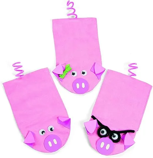 DIY Hand Puppet Kit, Makes 12 Sock Puppets - Crafts for Kids and Fun Home Activities