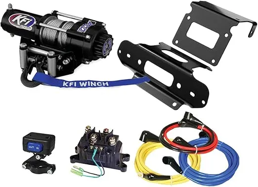 KFI Combo Kit - A2000 Winch Winch Mount - fits 2007-2013 TRX420 TE & TRX420 TM Rancher 420 2x4