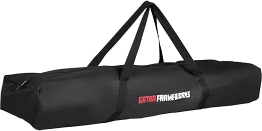 Gator Frameworks Microphone Boom Set with Carry Bag Includes (6) Mic Stands, Black (GFW-MIC-6PACKBG)