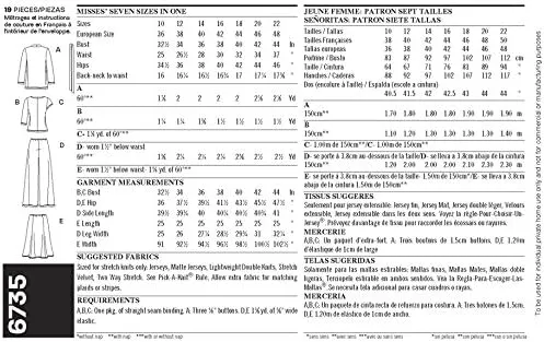 New Look Sewing Pattern 6735 Misses Separates, Size A (10-12-14-16-18-20-22)
