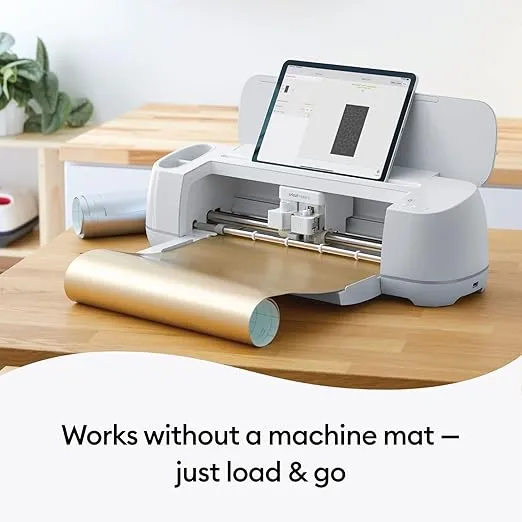 Cricut Smart Removable Vinyl (13 in x 12 ft, Matte Metallic Champagne) for Explore and Maker 3 - Matless cutting for long cuts up to 12ft