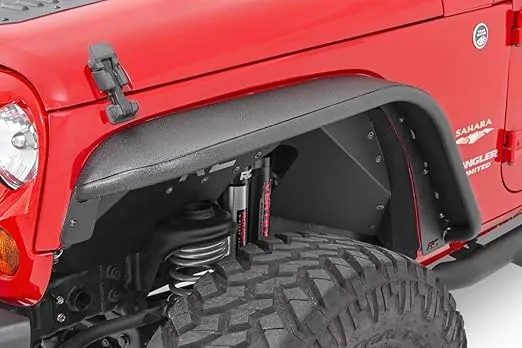 Rough Country 8" Front Tubular Fender Flares for 07-18 Jeep Wrangler JK - 10531