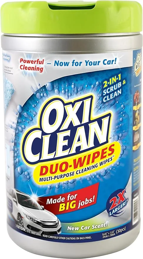 Carrand Oxi-Clean Duo-Wipes Multi-Purpose Cleaning Wipes, 30 pcs