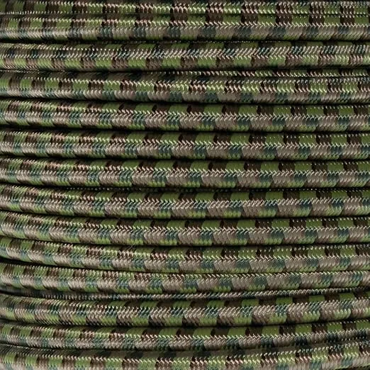 Paracord Planet | 1/4 Inch Elastic Shock Bungee Cord Nylon Crafting Stretch String Rope | Made in The USA | Multi Camo, 25 Feet