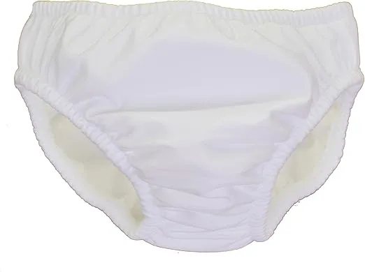 My Pool Pal Reusable Swim Diaper, White, 24 Months