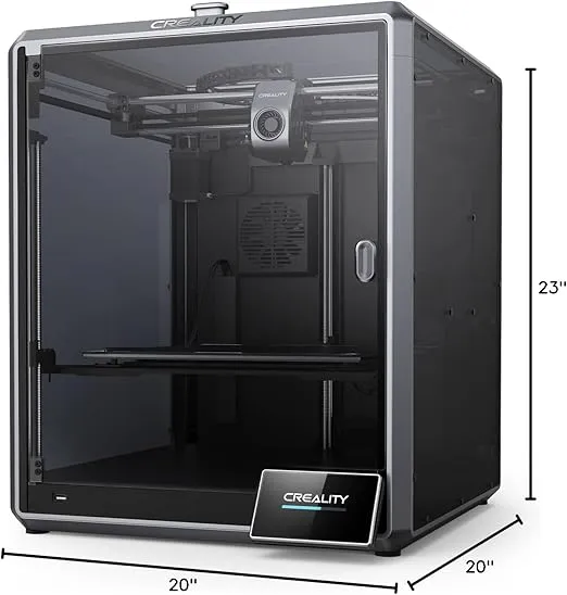 Creality 3D Printer K1 Max, 600mm/s High Printing Speed 3D Printing Machine with AI Camera& AI Lidar, Smart OS System, Auto-Leveling, Dual Fans Cooling