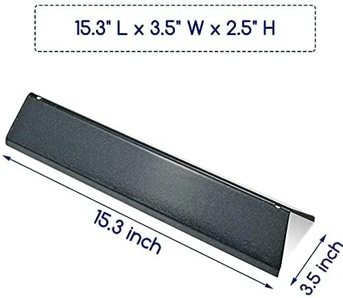 Utheer 7635 Flavorizer Bars 15.3 inch for Weber Spirit I & II 200 Series (2 Burners), Spirit E210 E220 S210 S220 with Front Control Knobs, Grill Replacement Parts for Weber 16 GA ​Porcelain Heat Plate