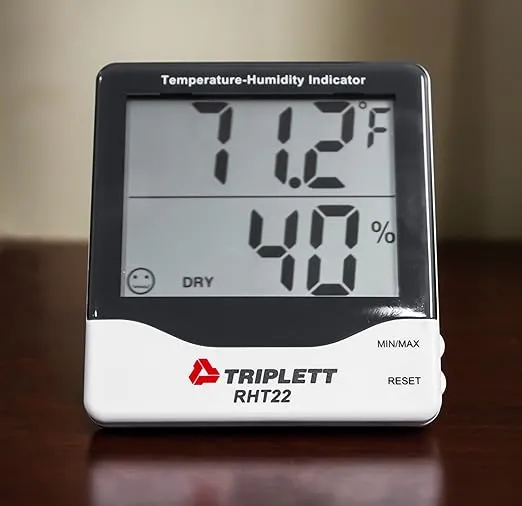 Triplett RHT22 Digital Indoor Hygro-Thermometer with Dual Display Humidity and Temperature