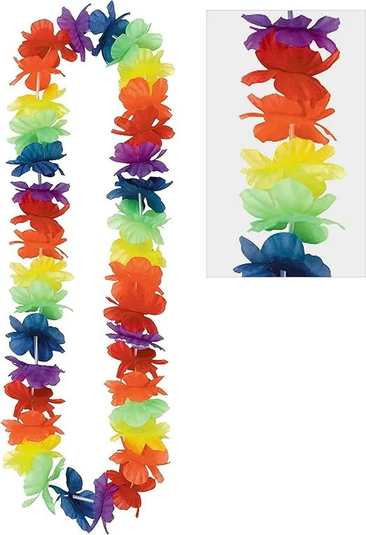 Amscan Hawaiian Lei, 40", Rainbow