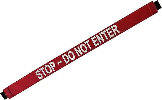 Stop - DO NOT Enter, Safety Door Barrier with Magnetic Ends