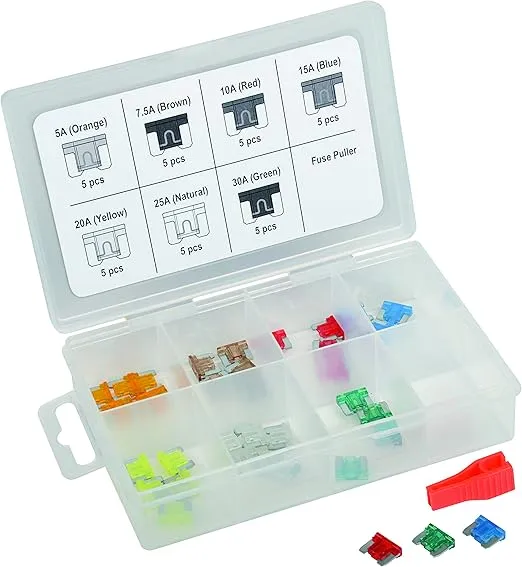 Titan Tools 45237 36-Piece Low Profile Mini Fuse Assortment,One Size