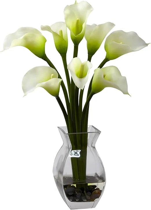 Nearly Natural Classic Calla Lily Arrangement