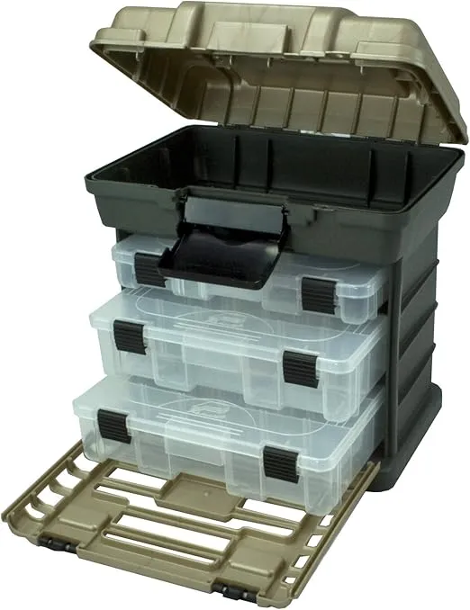 Plano Molding 1363 Stow N Go Toolbox, Graphite Gray and Sandstone