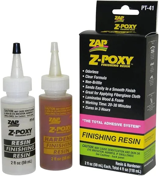 Pacer Technology (Zap) Z-Poxy Finishing Resin Adhesives, 4 oz