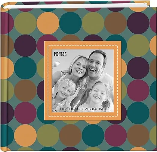 Pioneer Designer Raised Frame Cover Photo Album, Dots