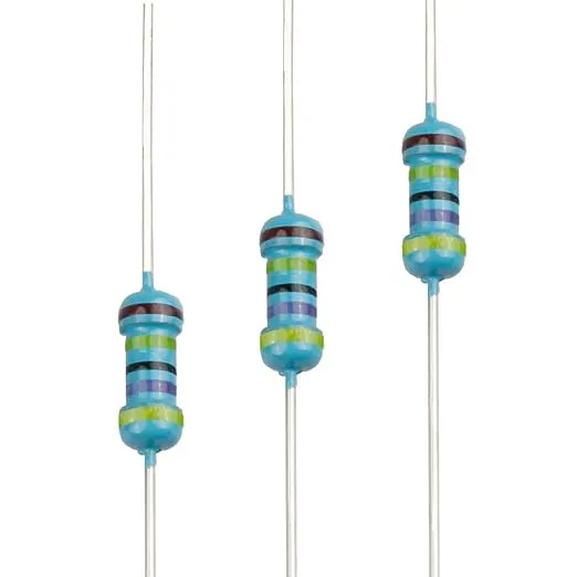 100pcs 4.7M ohm Resistor 1/4w (0.25 Watt) ±1% Tolerance Metal Film Fixed Resistor, Multiple Values of Resistance Optional