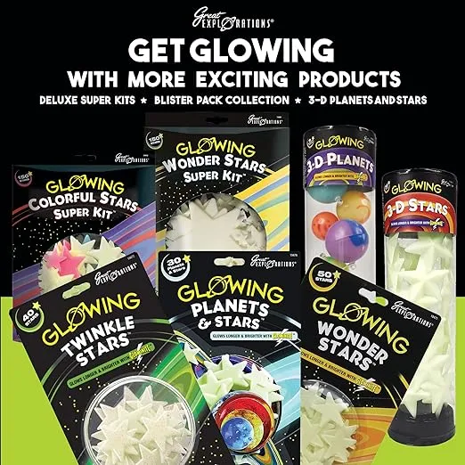 Great Explorations Glow In The Dark Wonder Stars (50 Stars)