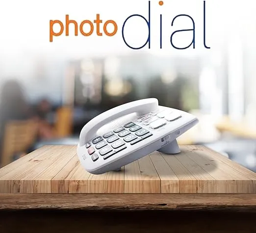 SMPL Landline Photo Memory Big Button Phone for Seniors - One-Touch Dialing, Large Buttons, Amplify by Call, Alzheimer's, Dementia - Ideal Phone for Seniors (Model 56010)