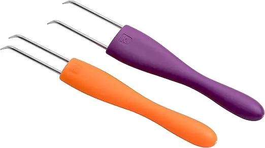 Authentic Knitting Board Double Hooks, Small and Large
