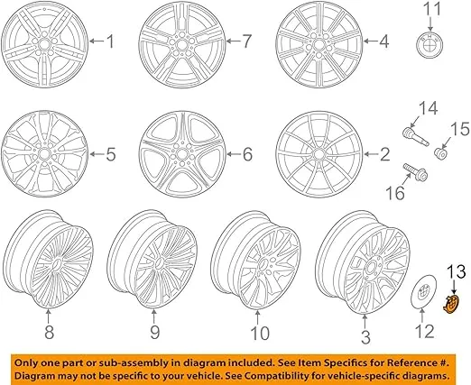 BMW Genuine Insignia Stamped with AD:369999