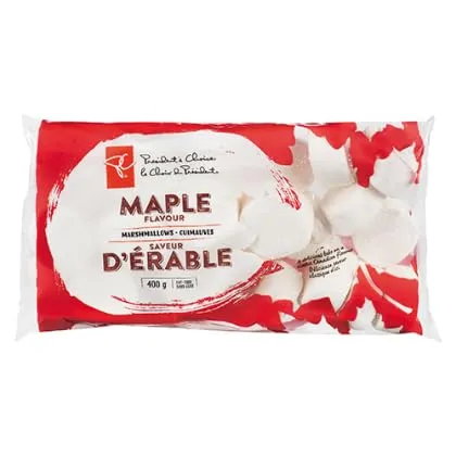 President's Choice Maple Flavour Marshmallows, 400g/14.1oz, Imported from Canada}