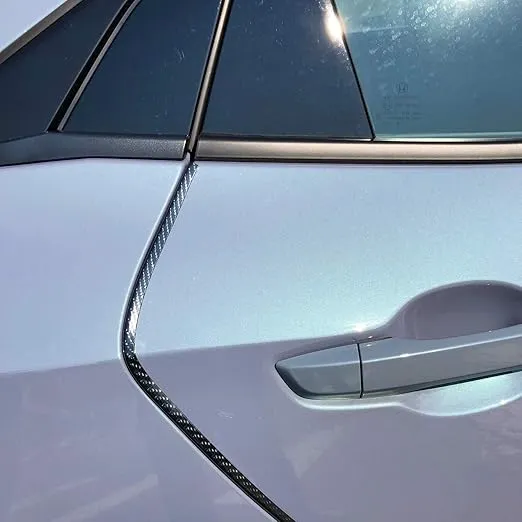 Cowles Custom - Carbon Fiber Style Edge Trim for Cars - 18 Ft of Carbon Fiber Style Edge Trim, Easy to Install, Protects from Chips and Scratches