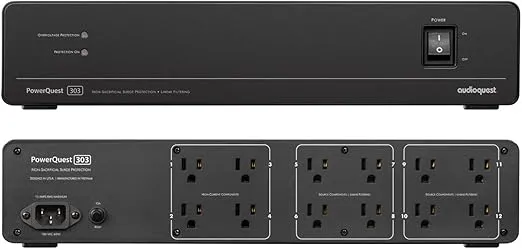 AudioQuest - PowerQuest® 303 12-Outlet Power Conditioner & Non-Sacrificial Surge Protector