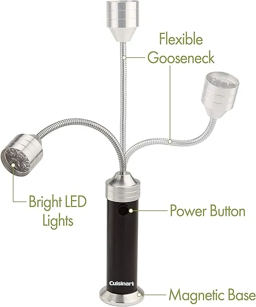 Cuisinart CGL-502, 2-Pack Magnetic LED Mini Grill Lights