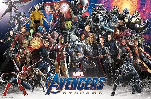 Trends International Marvel Cinematic Universe - Avengers - Endgame - Lineup Wall Poster, 14.725" x 22.375", Premium Unframed Version