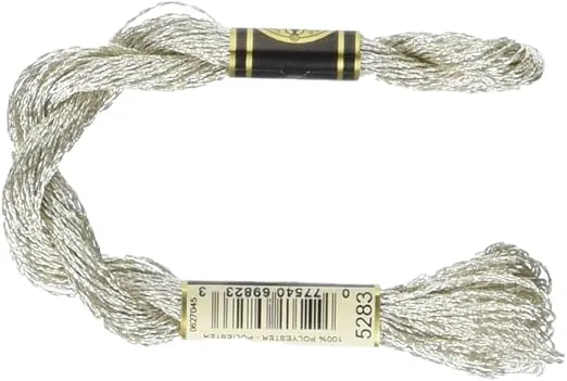 DMC Metallic Pearl Cotton Skeins Size 5 - 27.3 Yards-Silver