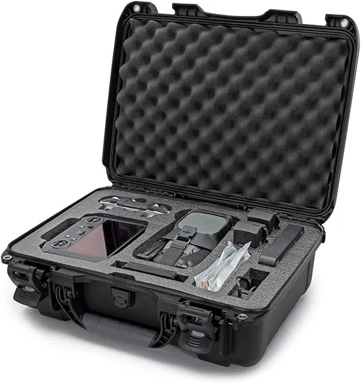 Nanuk 925 Waterproof Case with Foam Insert for DJI Mavic 3 Fly More/Cine Premium Combo, Black
