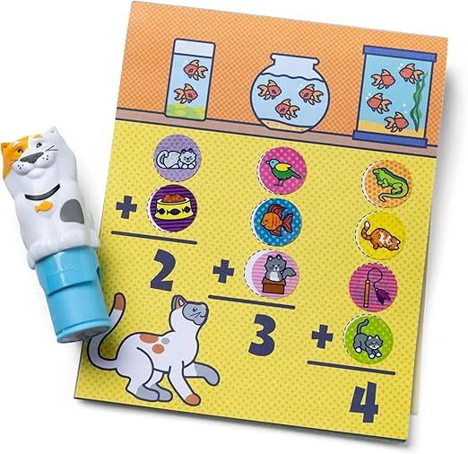 Melissa & Doug Sticker Wow!® Pets (Dog and Cat) Value Pack Arts and Crafts Collectibles – 2 Activity Pads, 2 Sticker Stampers, 2 Bonus Sticker Stacks - FSC-Certified