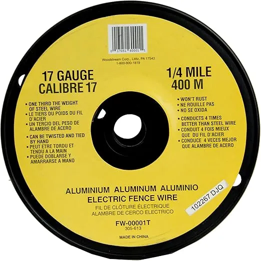 Fi-Shock FW-00001T 1/4 Mile, 17 Gauge Spool Aluminum Wire