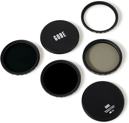 Gobe - Filter Kit for 40.5 mm UV, Circular Polarised (CPL), ND8, ND1000 (2Peak)