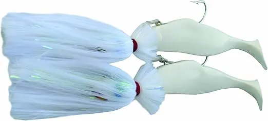 Blue Water Candy Tandem Loaded Parachute Rigs, 4-Ounce and 8-Ounce, White