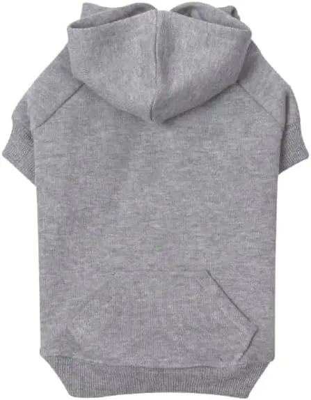 Zack & Zoey Basic Hoodie for Dogs, 24" X-Large, Heather Gray