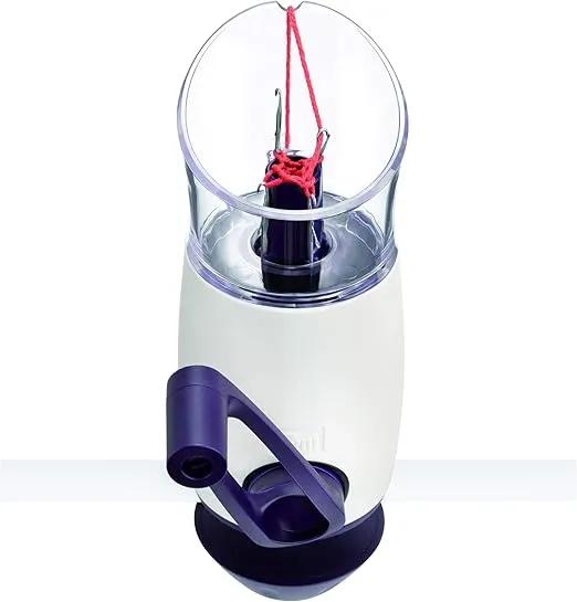 Prym Comfort Twist Cord Tubes Knitting Mill, Alabaster White/Purple Small