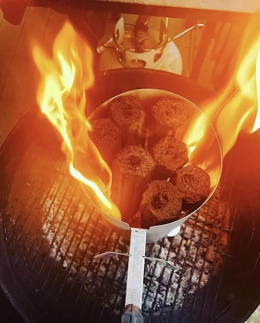 10LB Ultra Premium Grilling Charcoal Logs - 100% Natural, Lasts 5 Hours, Sustainable, for Grilling/BBQ/Smoker/Big Green Egg/Kamado/Ceramic Grill/Weber/Yakitori, Thai/Binchotan Alternative