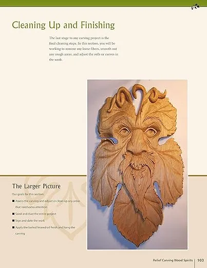 Relief Carving Wood Spirits, Revised Edition: A Step-By-Step Guide for Releasing Faces in Wood (Fox Chapel Publishing) Fully Detailed Wood Spirit Project with Techniques, Tips, and 23 Bonus Patterns