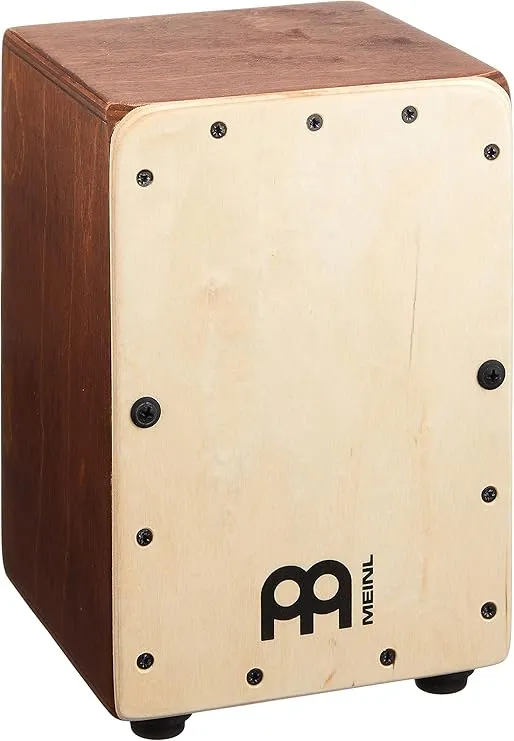 Meinl Mini Cajon Box Drum with Internal Snares - MADE IN EUROPE - Baltic Birch Frontplate / Almond Birch Body, Miniature Size, 2-YEAR WARRANTY (MC1AB-B)