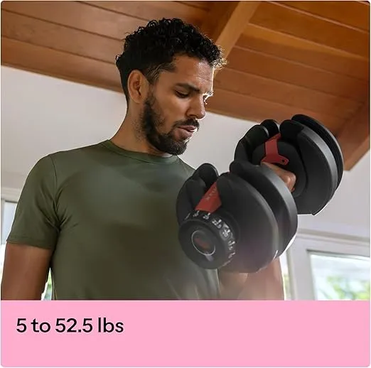Bowflex SelectTech 552 Dumbbell, Single, brown box