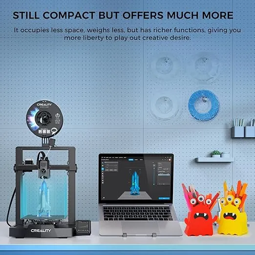 Official Creality Ender 3 V3 KE 3D Printer 500mm/s High-Speed Printing with Auto-Leveling, Self-Test 3D Printers Support 300℃ Printing Linear Rail on X-axis Double Fans Cooling 8.66*8.66*9.44 inch