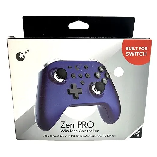 GuliKit ZEN PRO Wireless Gaming Controller for Nintendo Switch, PC Xinput, Android, iOS, PC Dinput, Raven Purple (Renewed)
