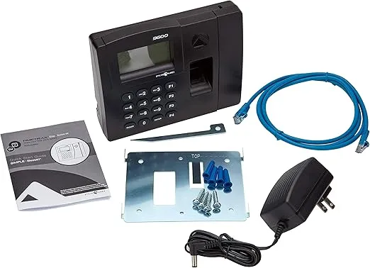 Pyramid Time Systems, TTELITEET, TimeTrax Elite Biometric Time Clock, Add On Terminal (Kit Sold Separately), Made in The USA, biometric, time clock, black