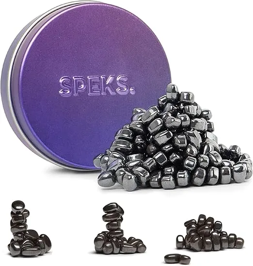 Speks Crags Ferrite Putty, 150+ Ferrite Stones in a Tin, Fidget Toy for Adults & Teens 14+, Desk Toy for Office, Christmas Gift, Holiday Stocking Stuffer, Stress Relief Present | Vitality, Small